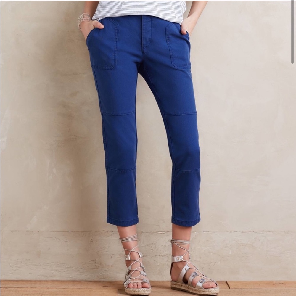 Anthropologie Hei Hei Blue Cargo Crops